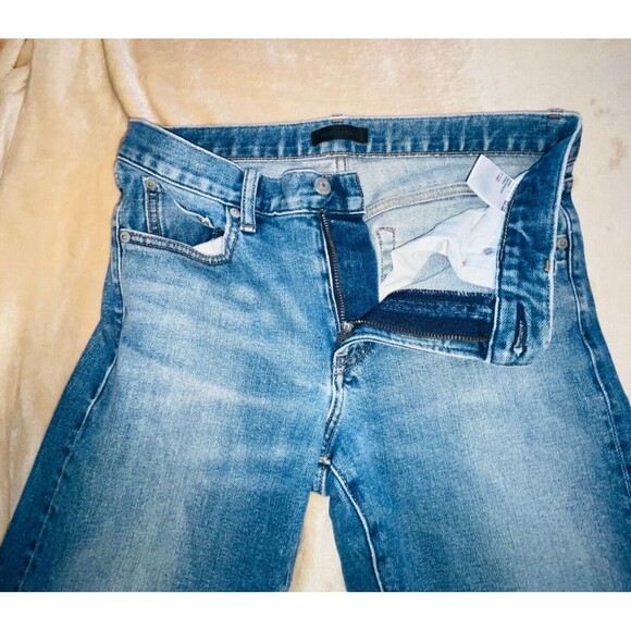 Uniqlo Jeans Mens 29x32 Fits 30x31 Redline Selvedge Whiskering Faded  Blue Denim - Picture 14 of 16